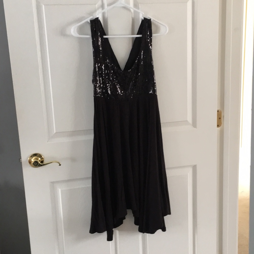 Black, sequin dress